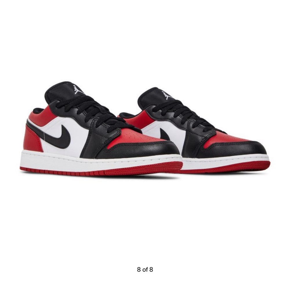 Air Jordan 1 Low GS 'Bred Toe'